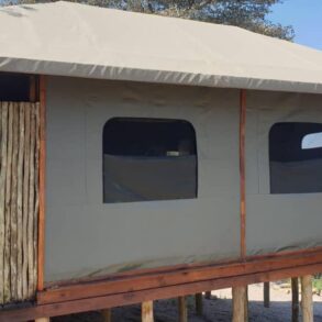 Campsite located 50km after Mohembo Bridge on the way to Seronga , Great Investment Property for sale.